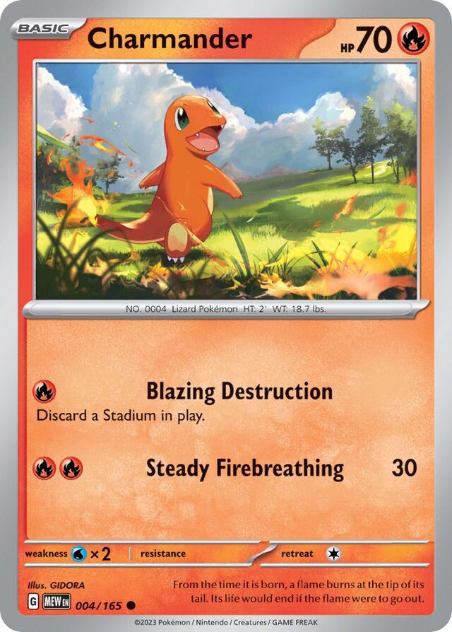 Charmander: Scarlet & Violet 151 004/165 - Pokemon Single Card