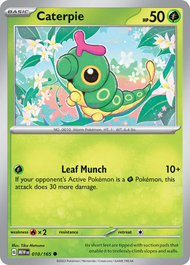 Caterpie: Scarlet & Violet 151 010/165 - Pokemon Single Card