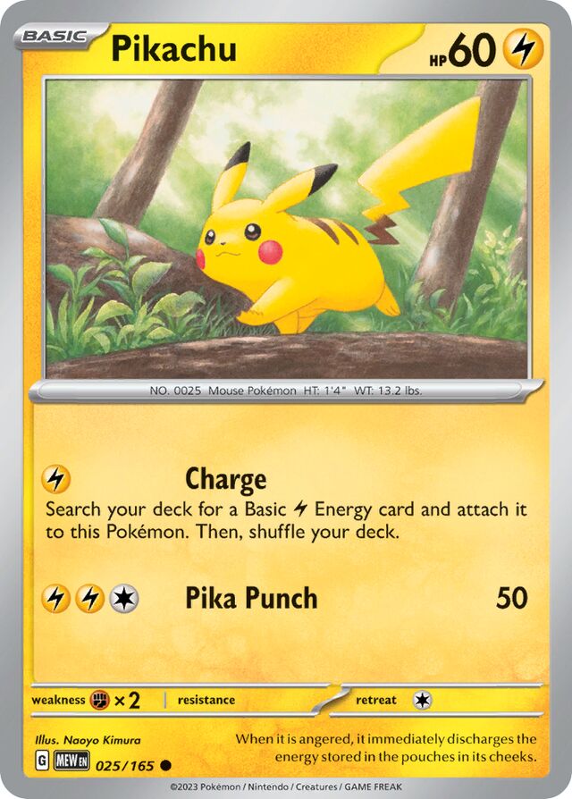Pikachu: Scarlet & Violet 151 025/165 - Pokemon Single Card