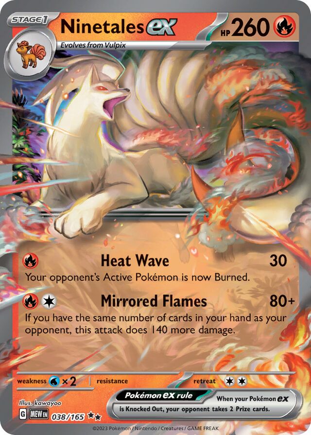 Ninetales ex: Scarlet & Violet 151 038/165 - Pokemon Single Card