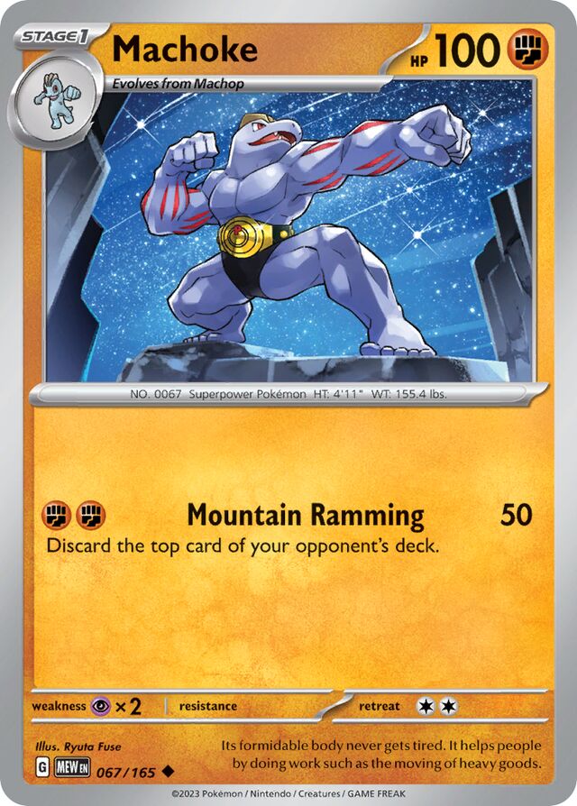 Machoke: Scarlet & Violet 151 067/165 - Pokemon Single Card