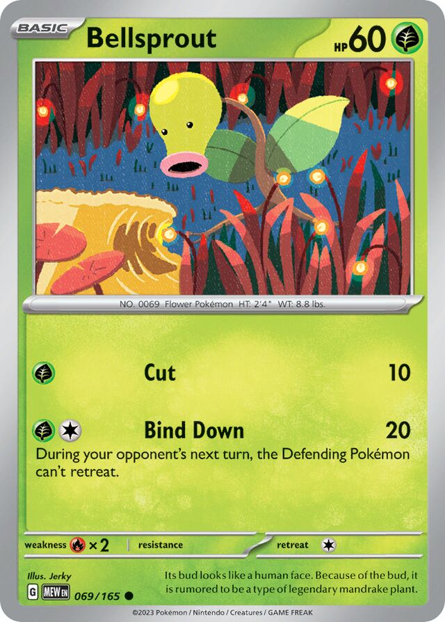Bellsprout: Scarlet & Violet 151 069/165 - Pokemon Single Card