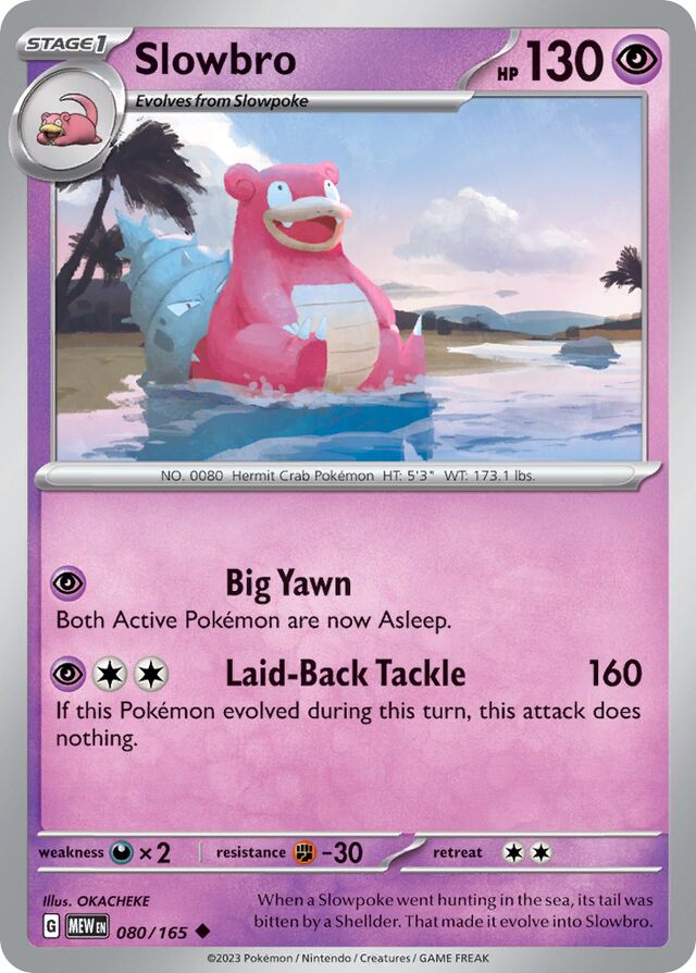 Slowbro: Scarlet & Violet 151 080/165 - Pokemon Single Card