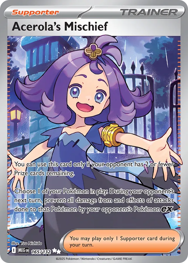 Acerola's Mischief: Mega Evolution 165/132 - Pokemon Single Card