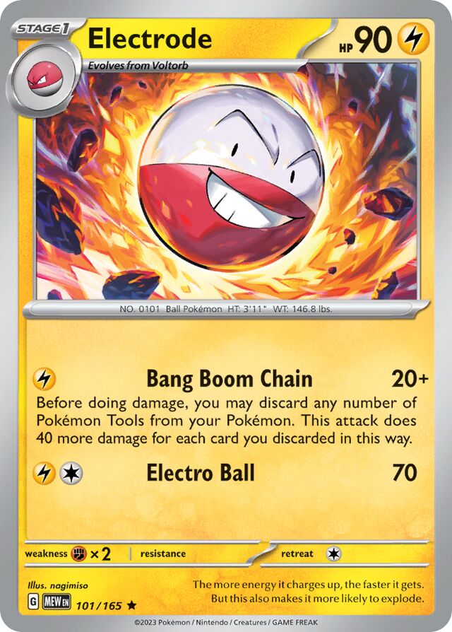 Electrode: Scarlet & Violet 151 101/165 - Pokemon Single Card