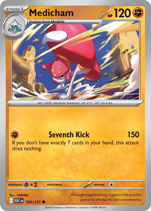 Medicham: Ascended Heroes 104/217 - Pokemon Single Card