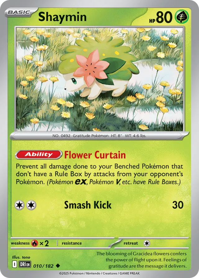 Shaymin: Destined Rivals 010/182 - Pokemon Single Card