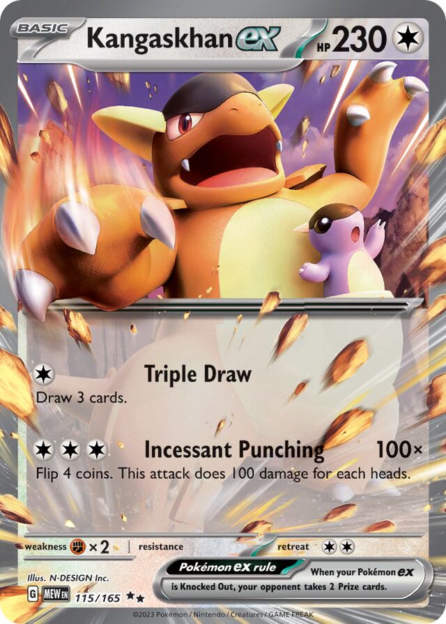 Kangaskhan ex: Scarlet & Violet 151 115/165 - Pokemon Single Card