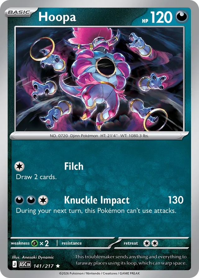 Hoopa: Ascended Heroes 141/217 - Pokemon Single Card