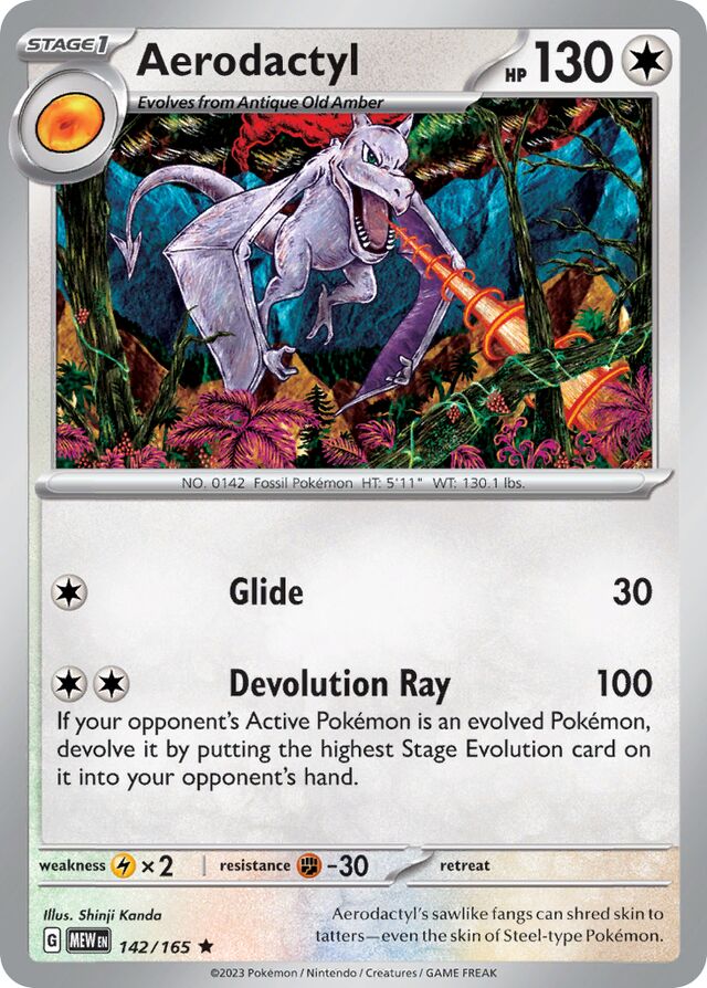 Aerodactyl: Scarlet & Violet 151 142/165 - Pokemon Single Card