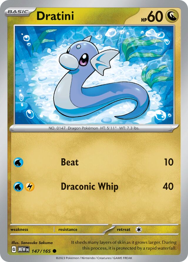 Dratini: Scarlet & Violet 151 147/165 - Pokemon Single Card