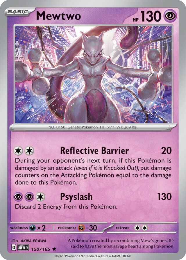 Mewtwo: Scarlet & Violet 151 150/165 - Pokemon Single Card