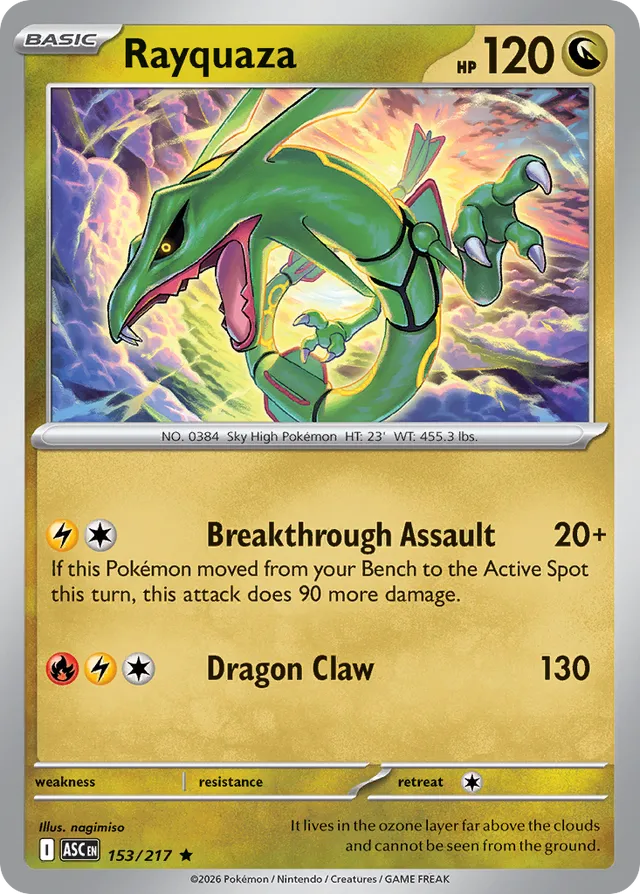 Rayquaza: Ascended Heroes 153/217 - Pokemon Single Card