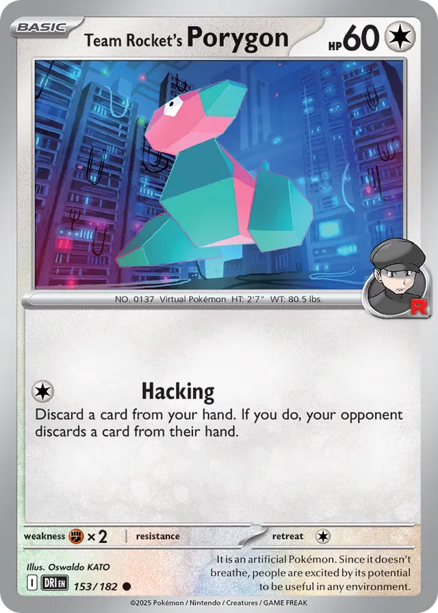 Team Rocket's Porygon: Destined Rivals 153/182 - Pokemon Single Card