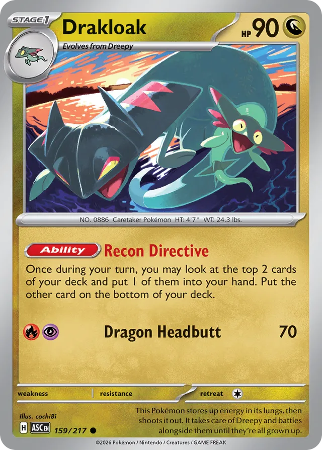 Drakloak: Ascended Heroes 159/217 - Pokemon Single Card
