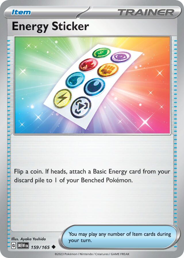 Energy Sticker: Scarlet & Violet 151 159/165 - Pokemon Single Card