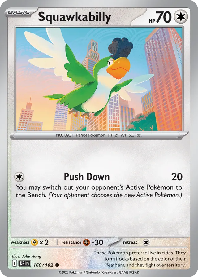 Squawkabilly: Destined Rivals 160/182 - Pokemon Single Card