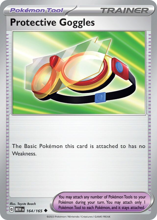 Protective Goggles: Scarlet & Violet 151 164/165 - Pokemon Single Card