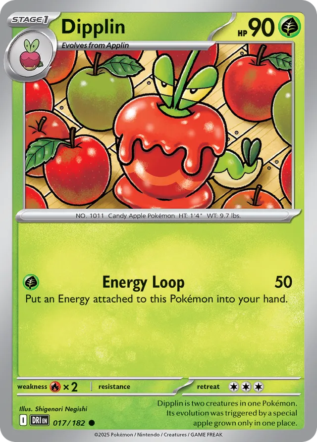 Dipplin: Destined Rivals 017/182 - Pokemon Single Card