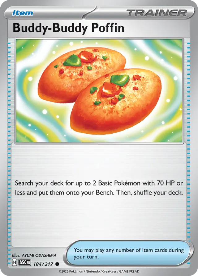 Buddy-Buddy Poffin: Ascended Heroes 184/217 - Pokemon Single Card