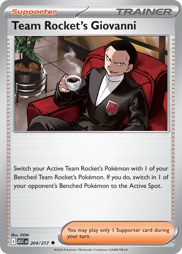Team Rocket's Giovanni: Ascended Heroes 204/217 - Pokemon Single Card