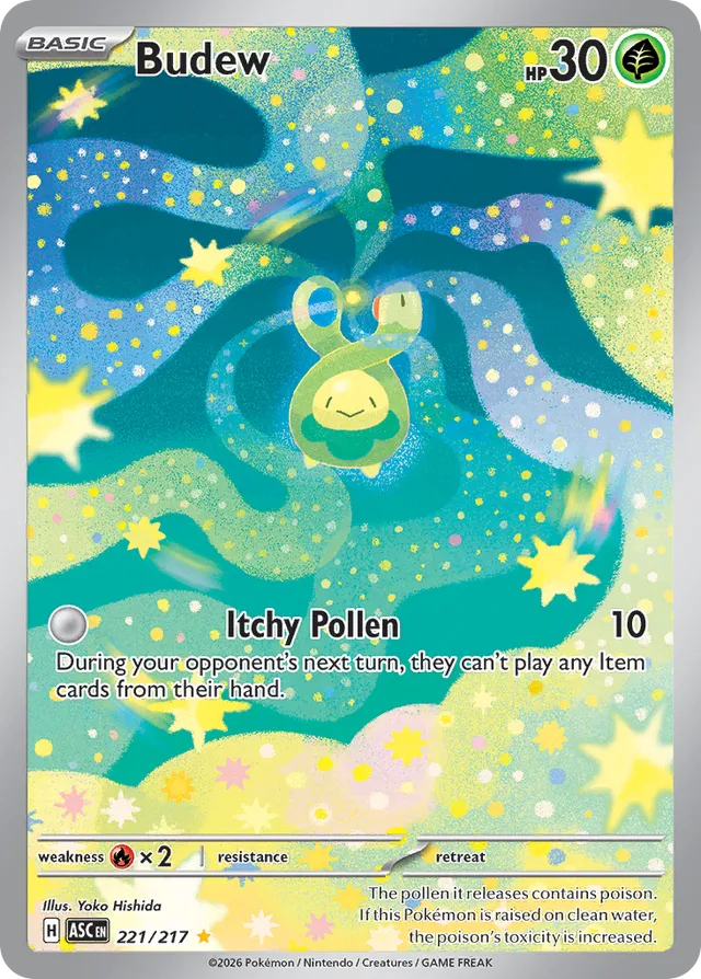 Budew 221/217 Illustration Rare - Ascended Heroes - Pokemon Card