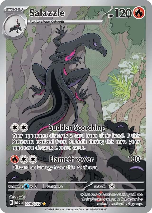 Salazzle 224/217 Illustration Rare - Ascended Heroes - Pokemon Card