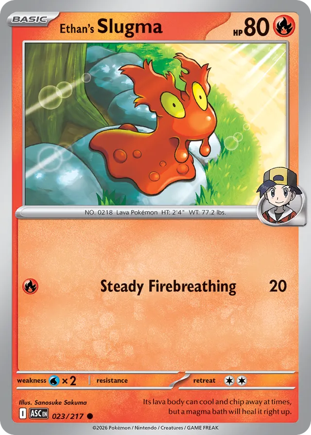 Ethan's Slugma: Ascended Heroes 023/217 - Pokemon Single Card