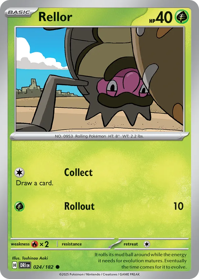 Rellor: Destined Rivals 024/182 - Pokemon Single Card