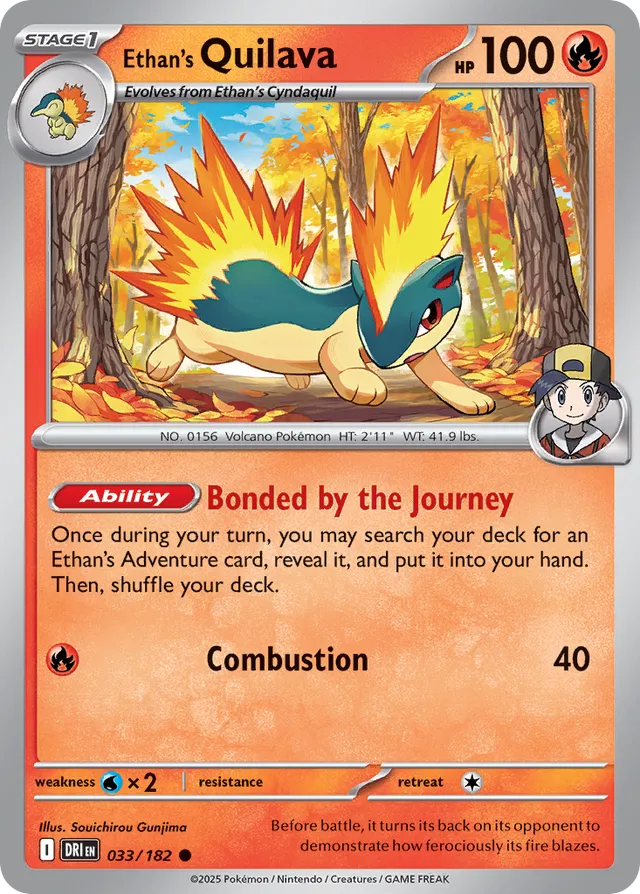 Ethan's Quilava: Destined Rivals 033/182 - Pokemon Single Card