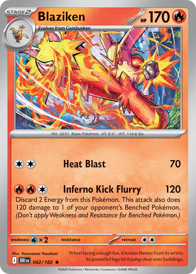 Blaziken: Destined Rivals 042/182 - Pokemon Single Card