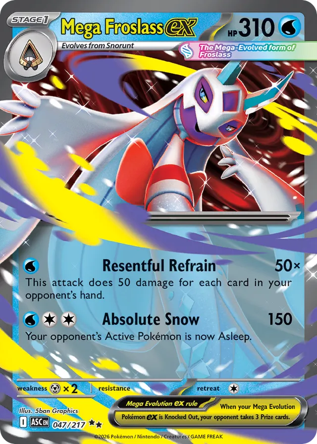 Mega Froslass ex: Ascended Heroes 047/217 - Pokemon Single Card