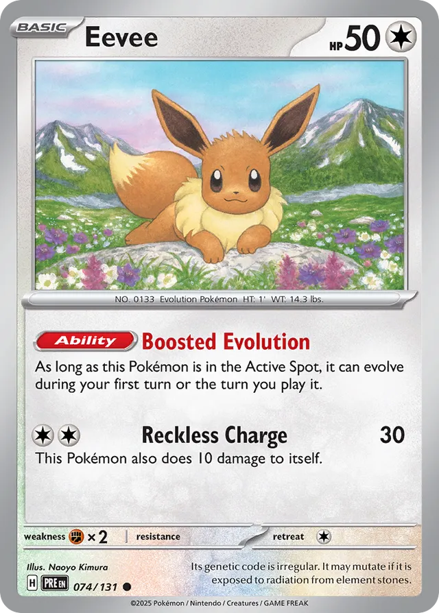 Eevee: Prismatic Evolutions 074/131 - Pokemon Single Card