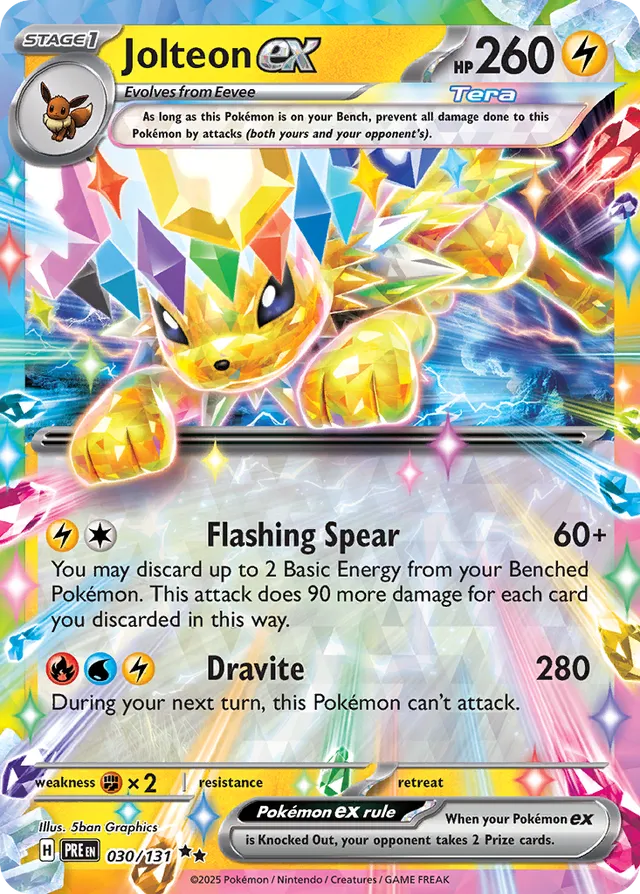 Jolteon ex: Prismatic Evolutions 030/131 - Pokemon Single Card