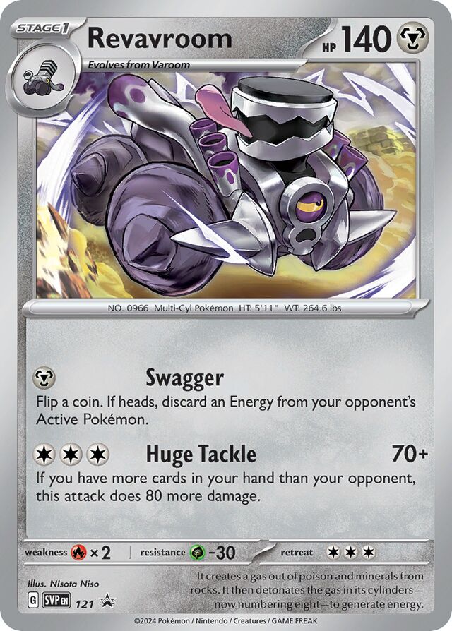 Revavroom Scarlet & Violet Black Star Promo 121 - Pokemon Single Card