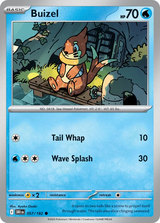 Buizel: Destined Rivals 057/182 - Pokemon Single Card