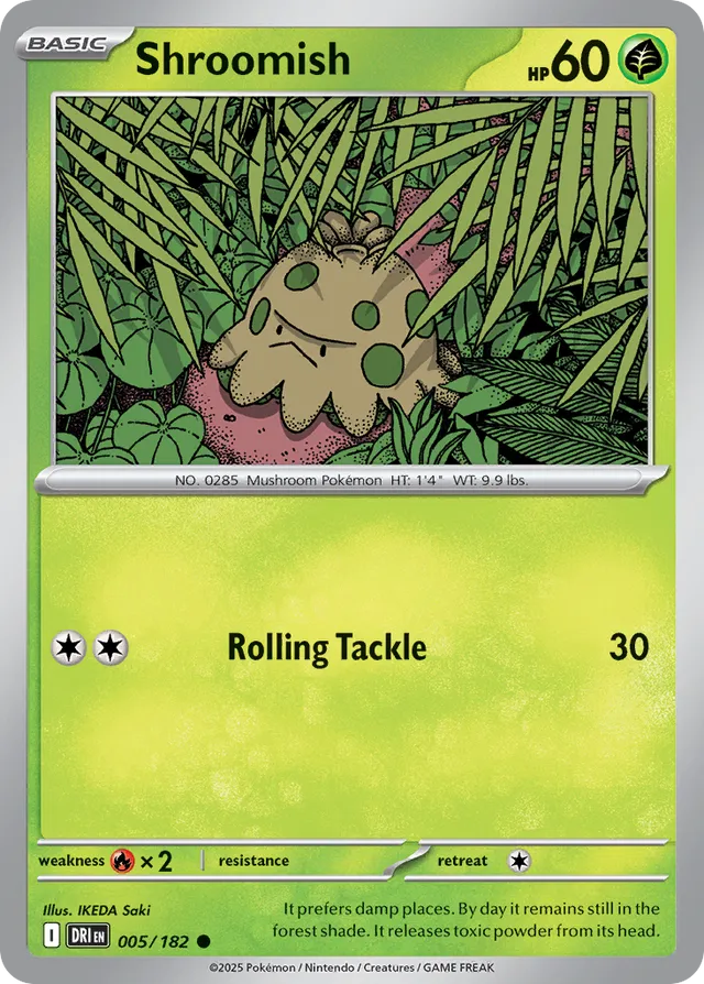 Shroomish: Destined Rivals 005/182 - Pokemon Single Card