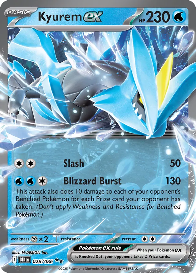 Kyurem ex: Black Bolt 028/086 - Pokemon Single Card