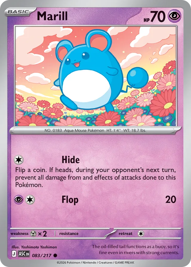 Marill: Ascended Heroes 083/217 - Pokemon Single Card