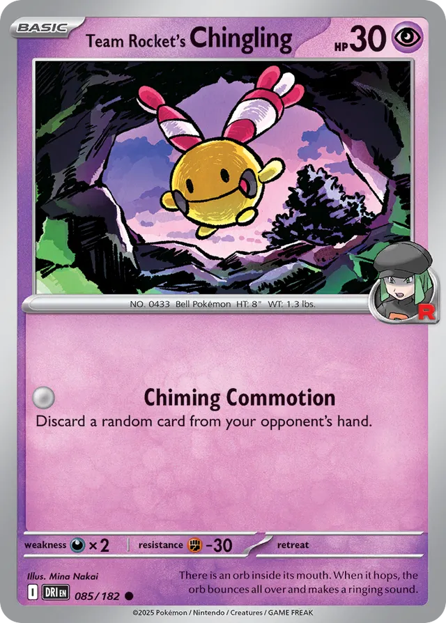 Team Rocket's Chingling: Destined Rivals 085/182 - Pokemon Single Card