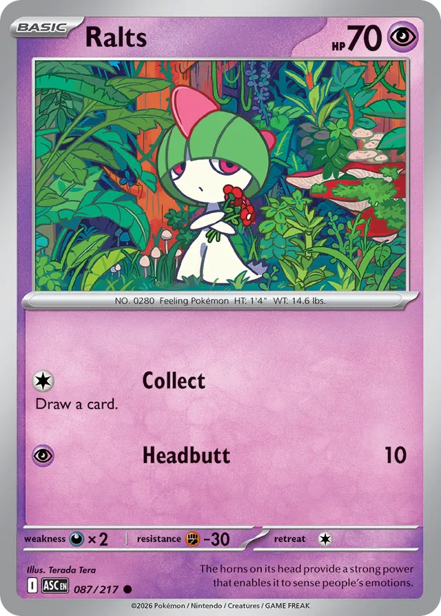 Ralts: Ascended Heroes 087/217 - Pokemon Single Card