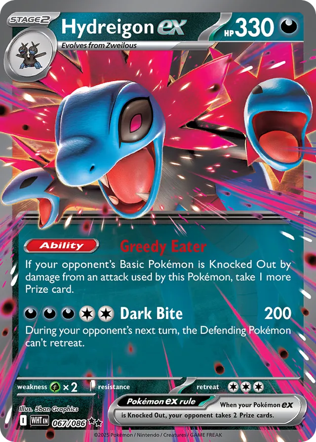 Hydreigon ex: White Flare 067/086 - Pokemon Single Card