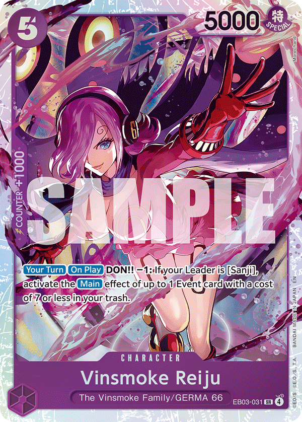 Vinsmoke Reiju EB03-031 SR ONE PIECE HEROINES EDITION - Single Card