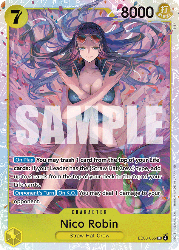 Nico Robin EB03-055 SR ONE PIECE HEROINES EDITION - Single Card