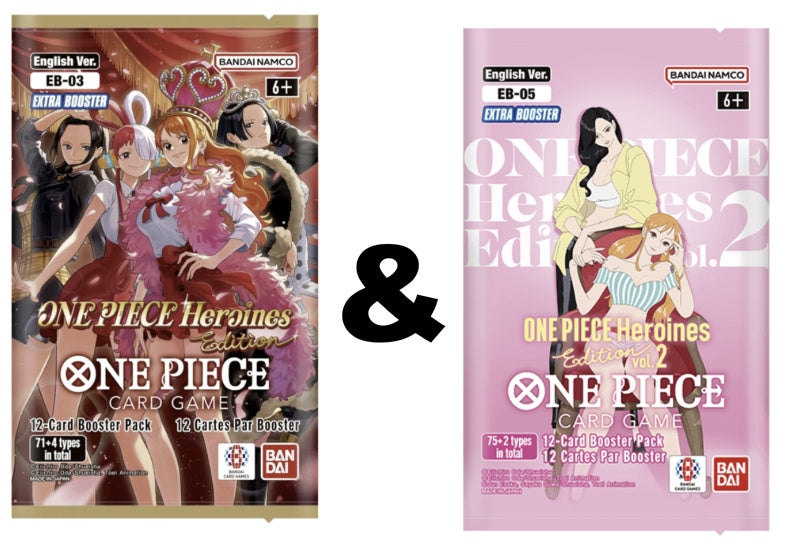 One Piece Card Game: EB-03 & EB05 Heroines Edition Booster Packs