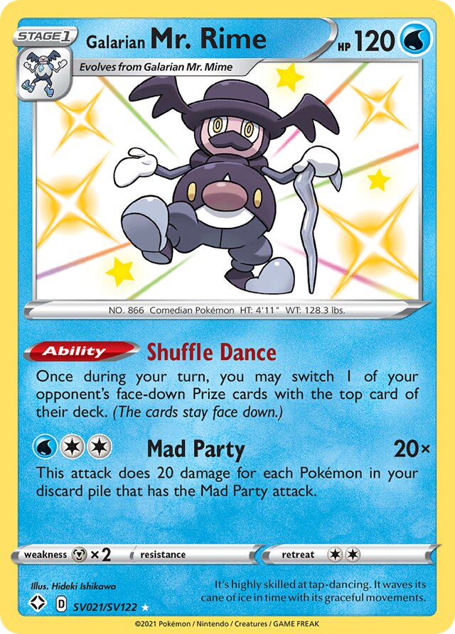 Galarian Mr. Rime: Shining Fates SV021/SV122 - Pokemon Single Card