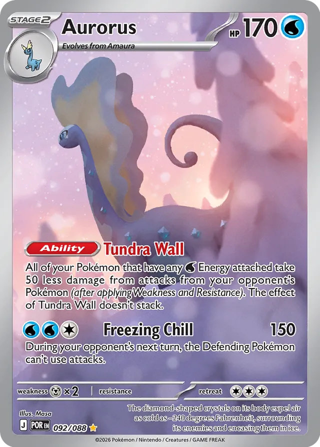 Aurorus: Perfect Order 092/088 Illustration Rare - Pokemon Single Card