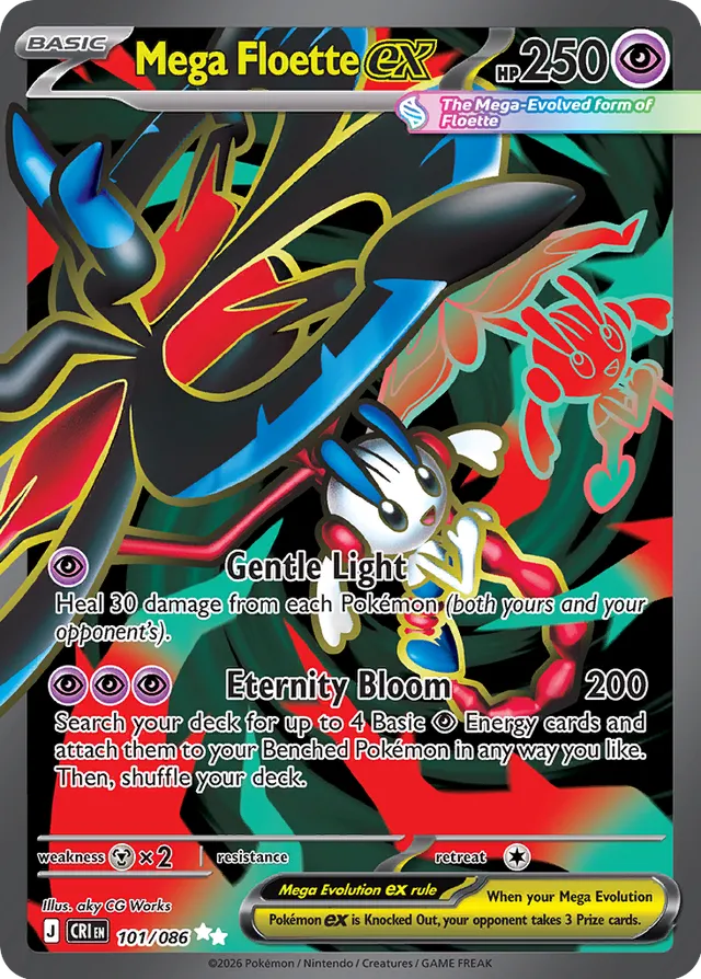 Mega Floette ex: Chaos Rising 101/086 - Pokemon Single Card