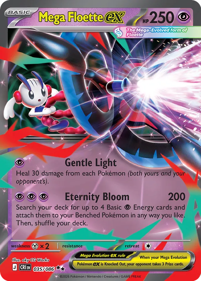 Mega Floette ex: Chaos Rising 035/088 - Pokemon Single Card