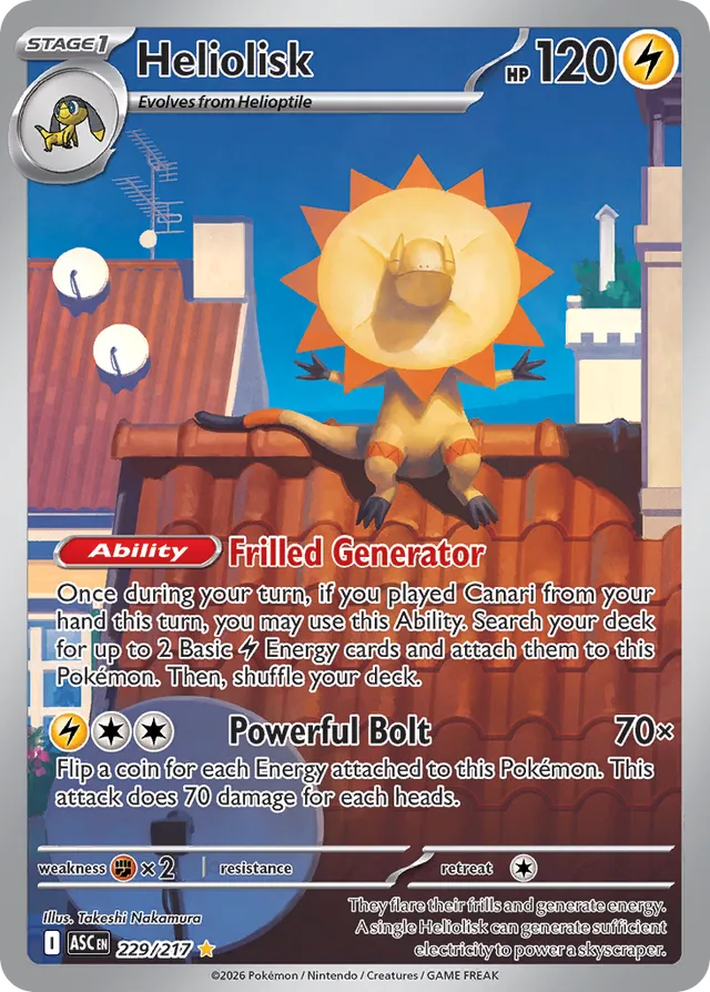 Heliolisk: Ascended Heroes 229/217 - Pokemon Single Card